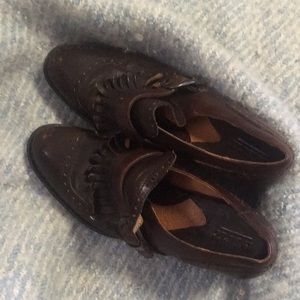 Fringed Brown Born Oxfords 8